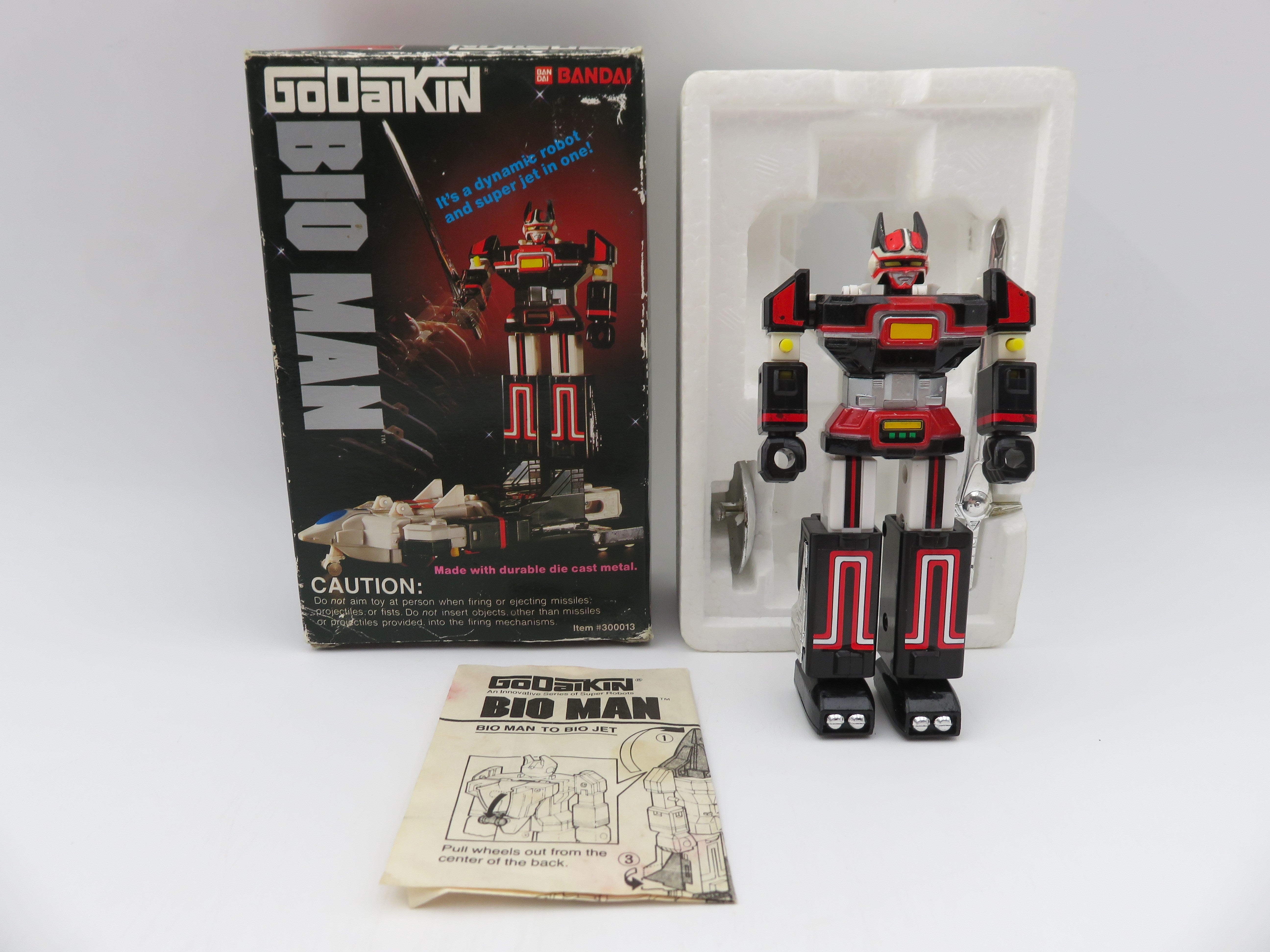 GODAIKIN Bio Man Diecast Figure - Bandai (1984) Vintage Japanese Toei Mecha Robot